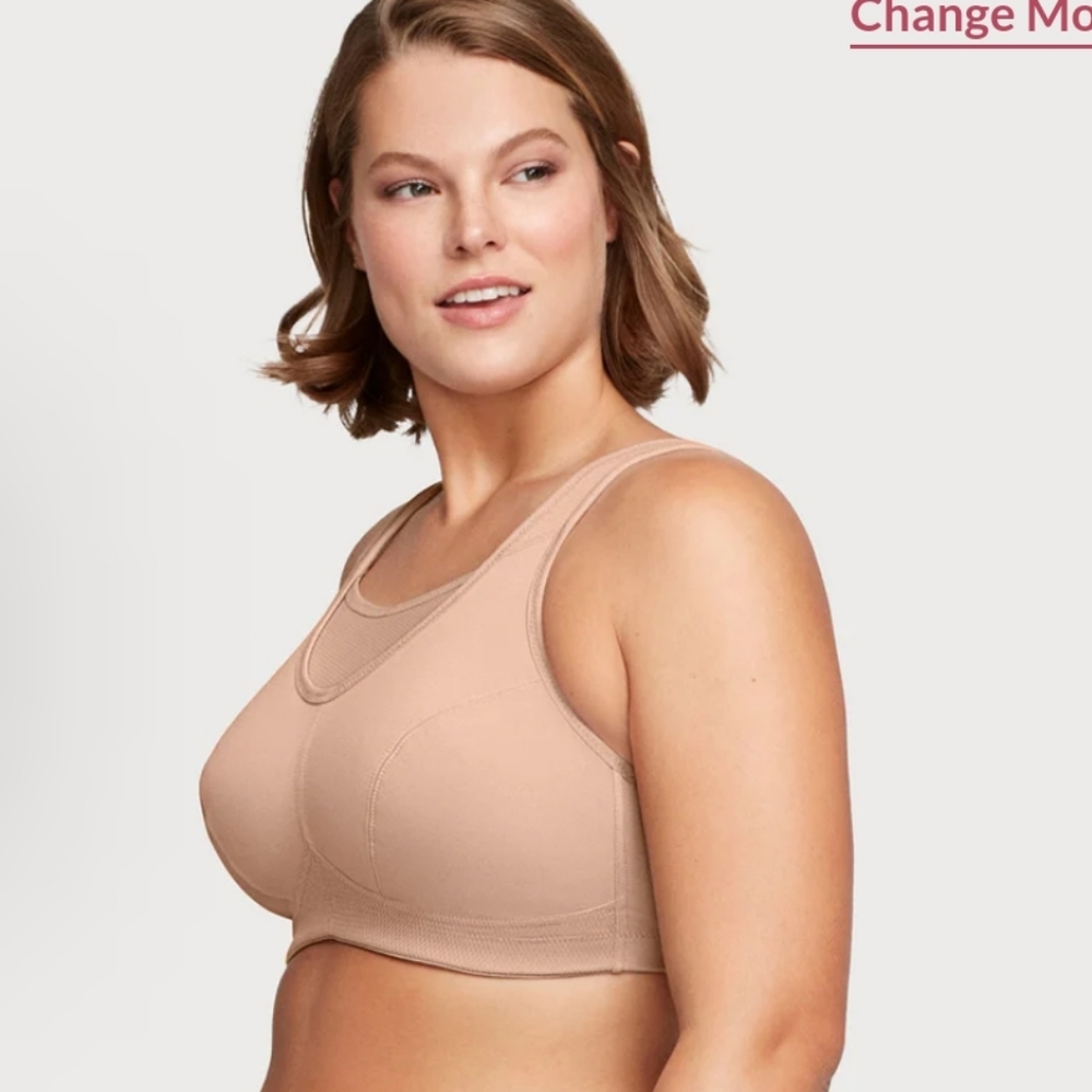 NWOT No Bounce Camisole Glamorise Sport Bra Size 44D